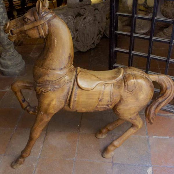 Antigüedades caballo madera